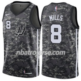 Män San Antonio Spurs Tröja Patty Mills 8 Nike City Edition Svart Swingman